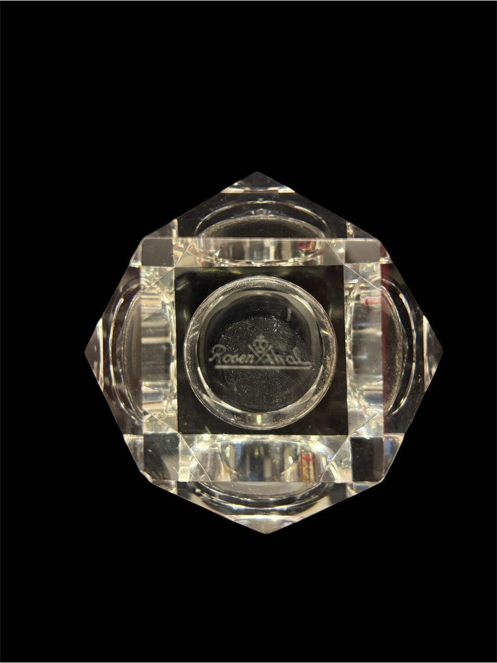 Rosenthal Clear Faceted Crystal Tealight Holder - Picture 2 of 6
